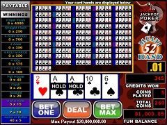 Double Jackpot Poker 52 hands 
