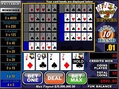 Jacks or Better 10 hands 